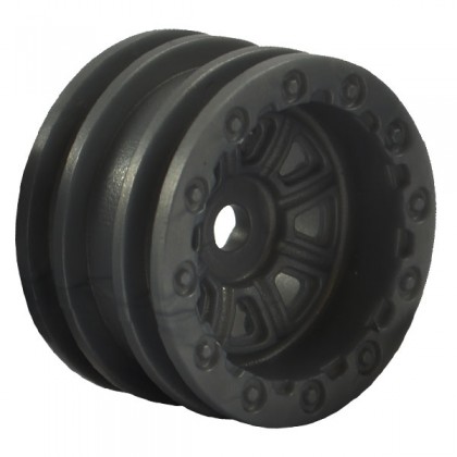 FTX Outback Mini Wheel Set - Black (4pc)